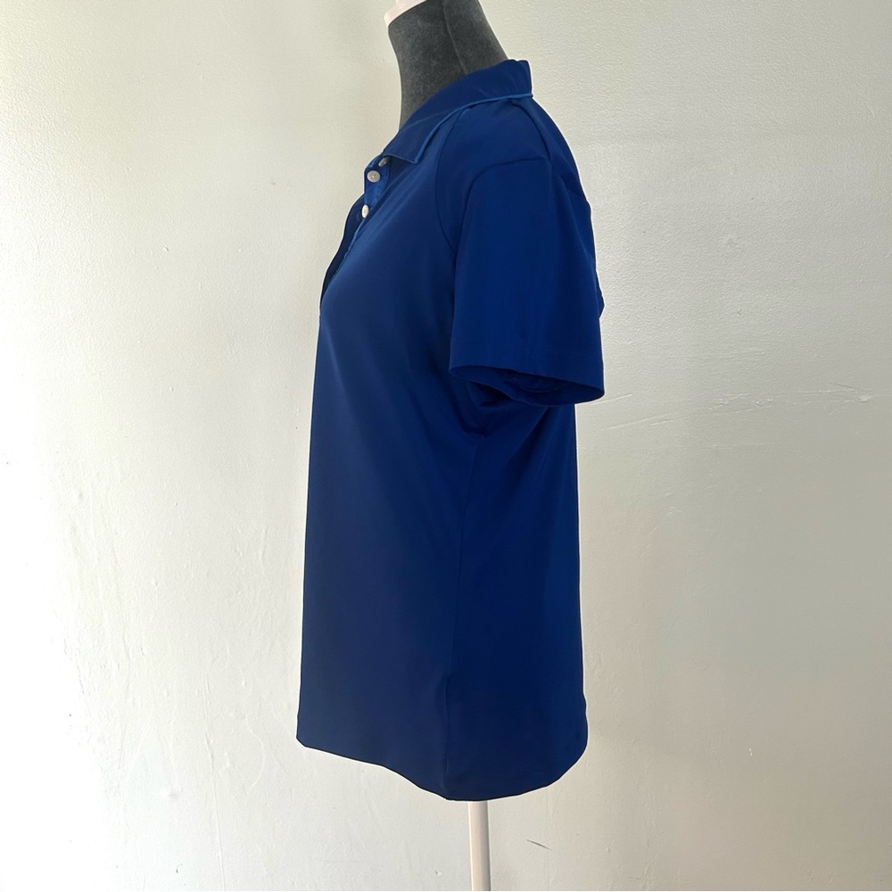 Nike Blue Button Down Polo Shirt Relaxed Fit - Picture 3 of 8